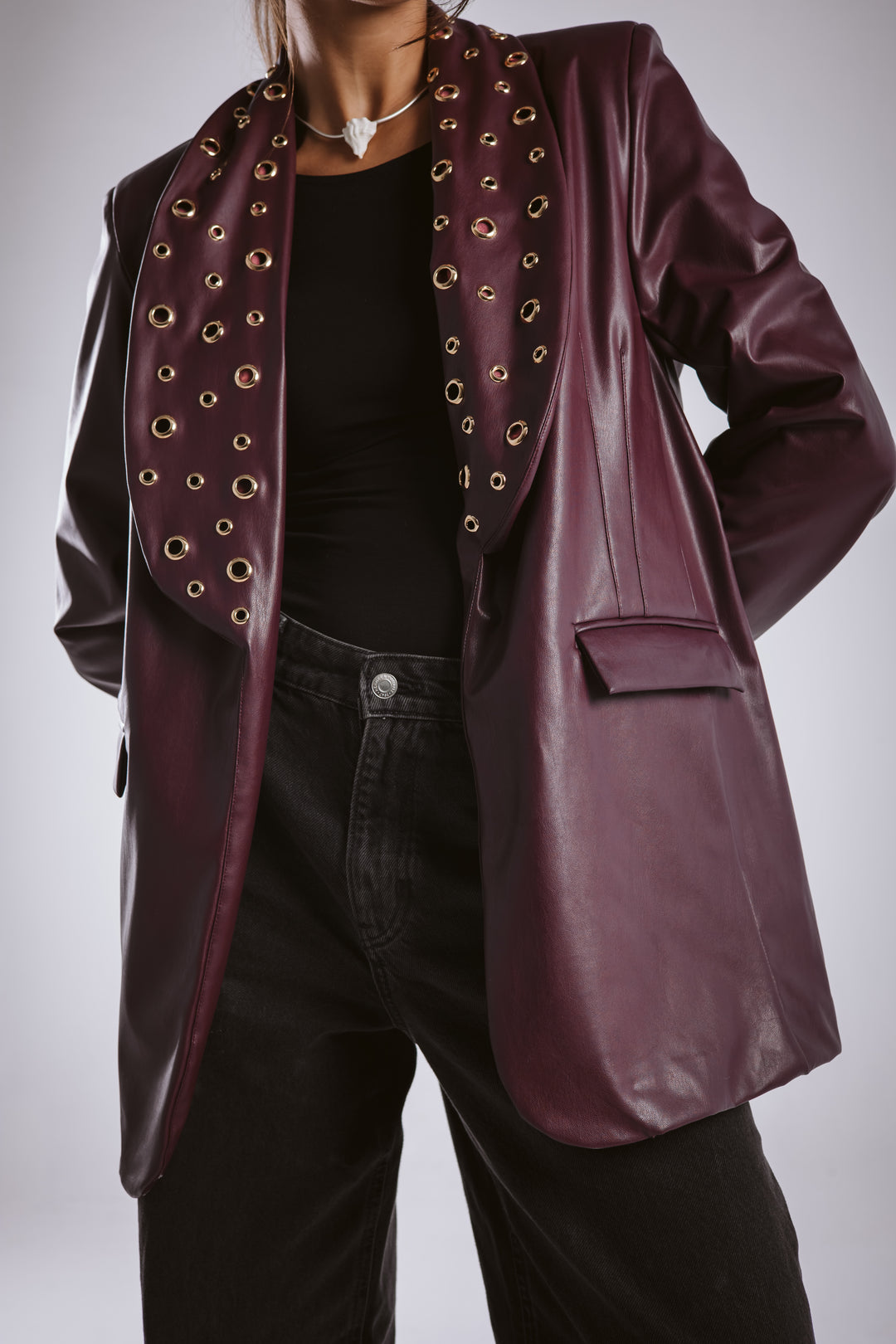 The Rebel Leather  Blazer