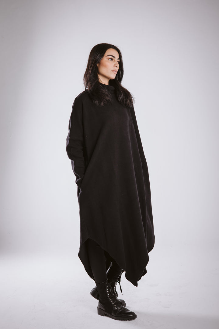 Winter asymmetrical dress