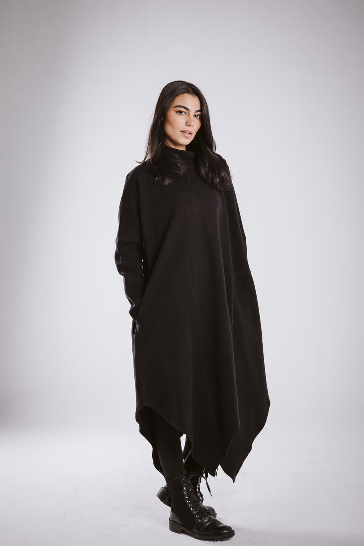 Winter asymmetrical dress