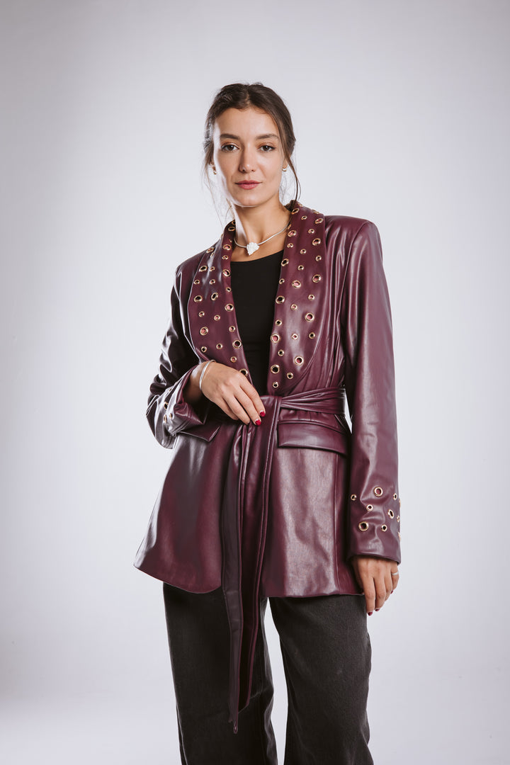 The Rebel Leather  Blazer