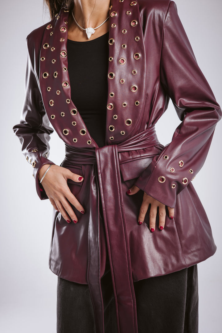 The Rebel Leather  Blazer