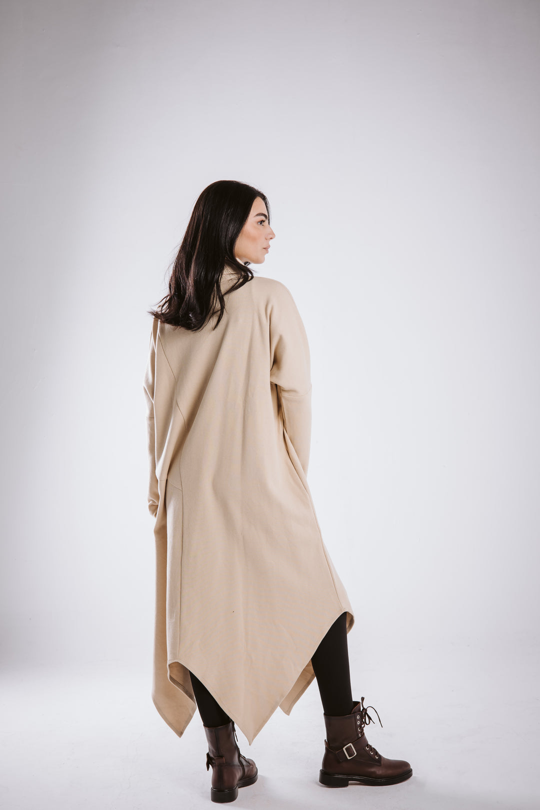 Winter asymmetrical dress