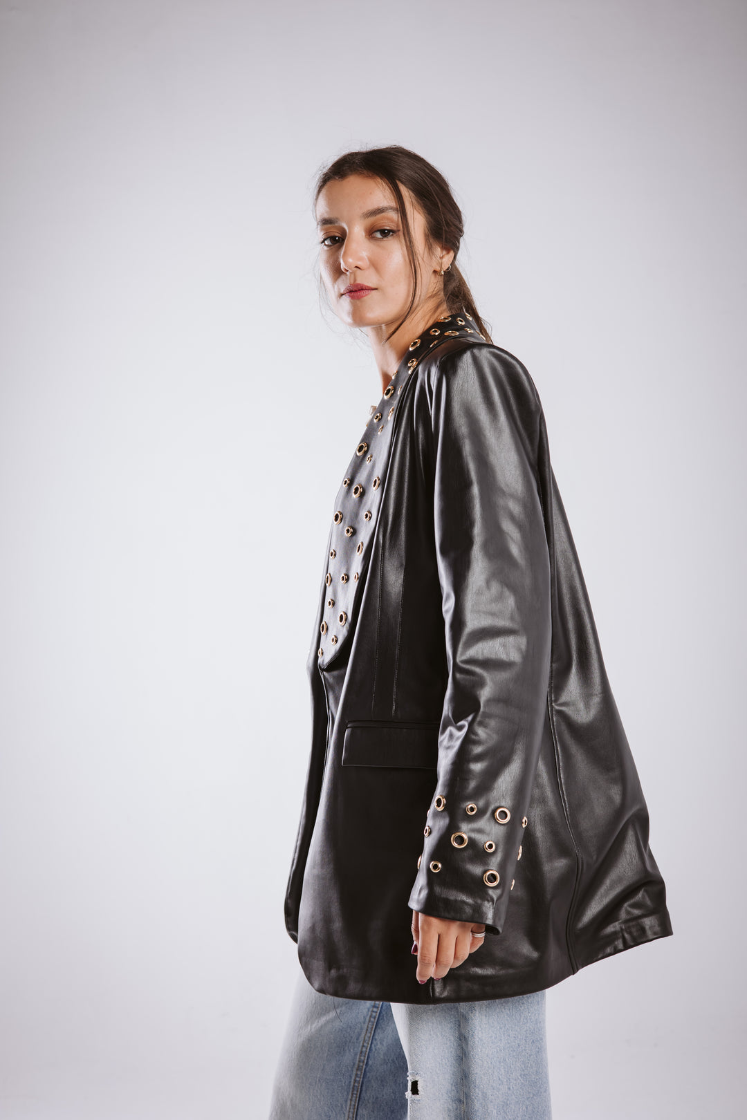 The Rebel Leather  Blazer