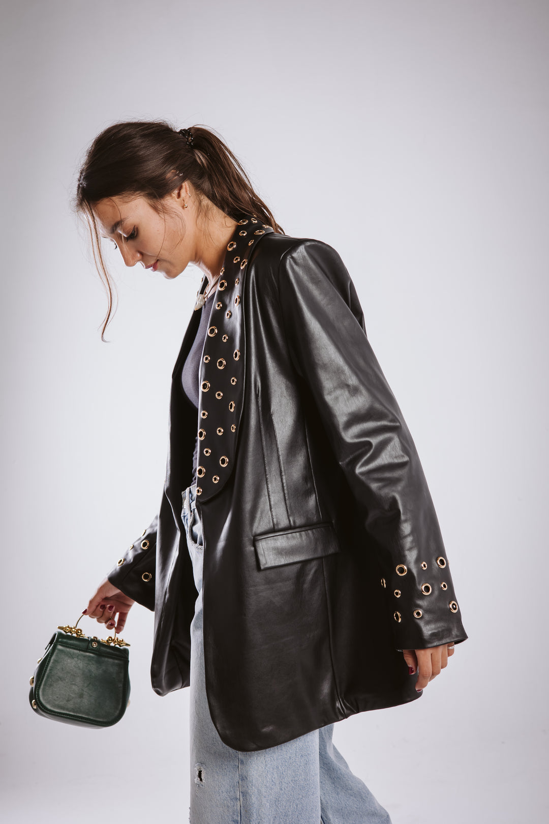 The Rebel Leather  Blazer