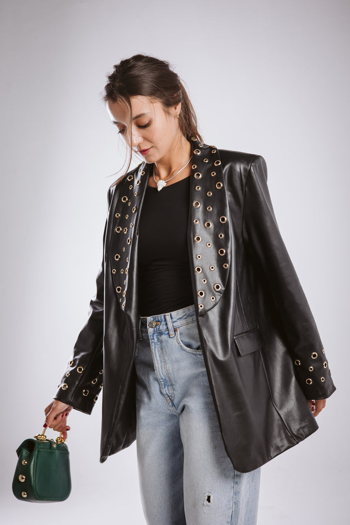 The Rebel Leather  Blazer