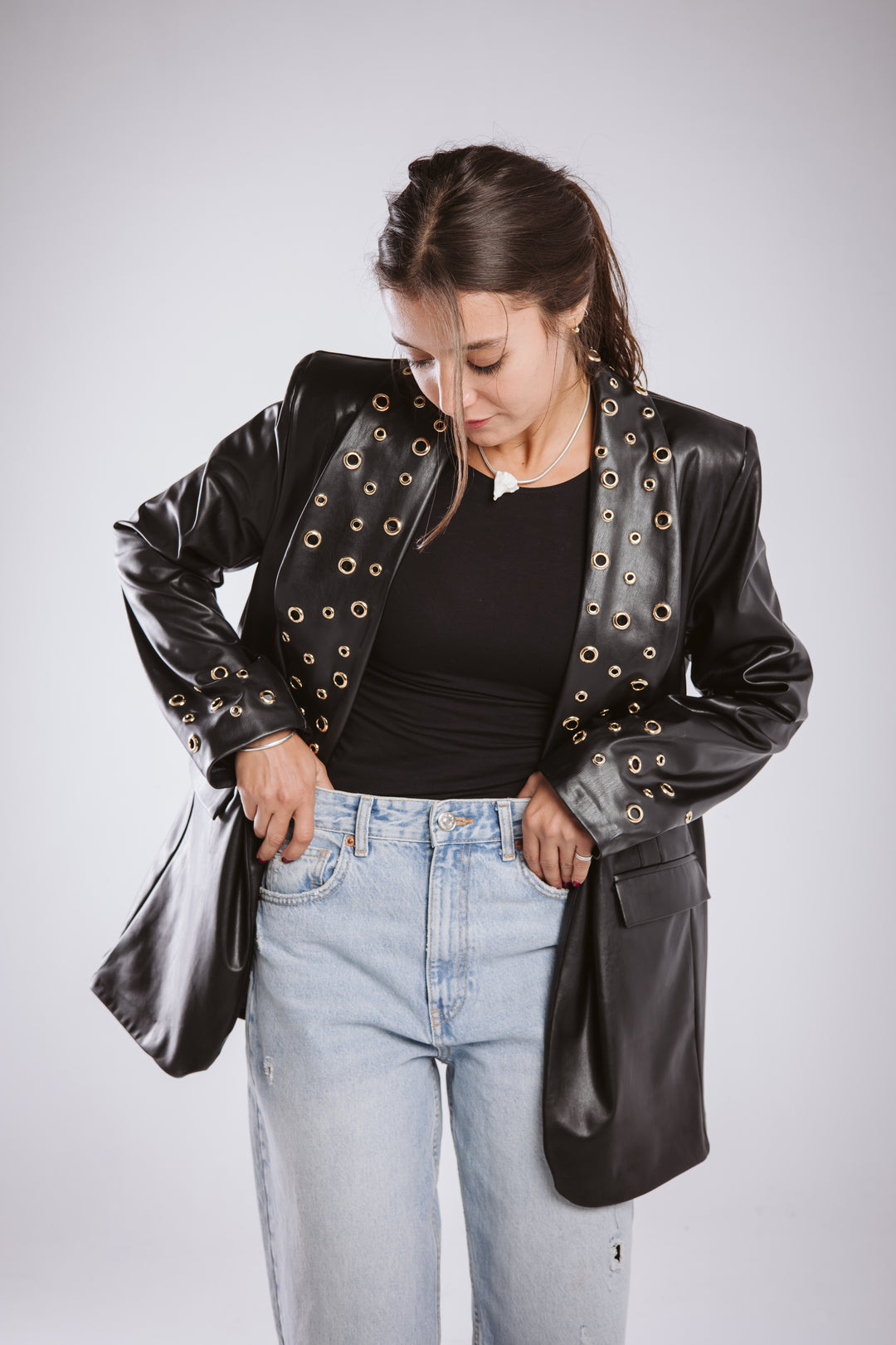 The Rebel Leather  Blazer