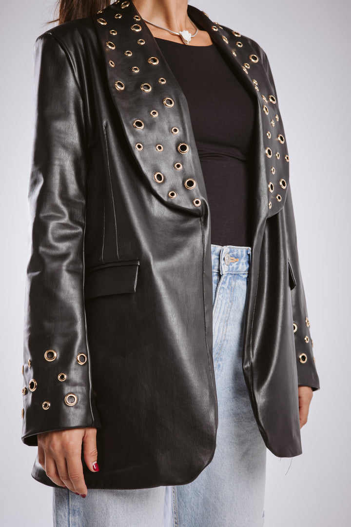 The Rebel Leather  Blazer