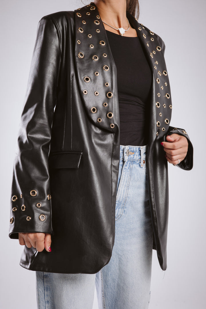 The Rebel Leather  Blazer