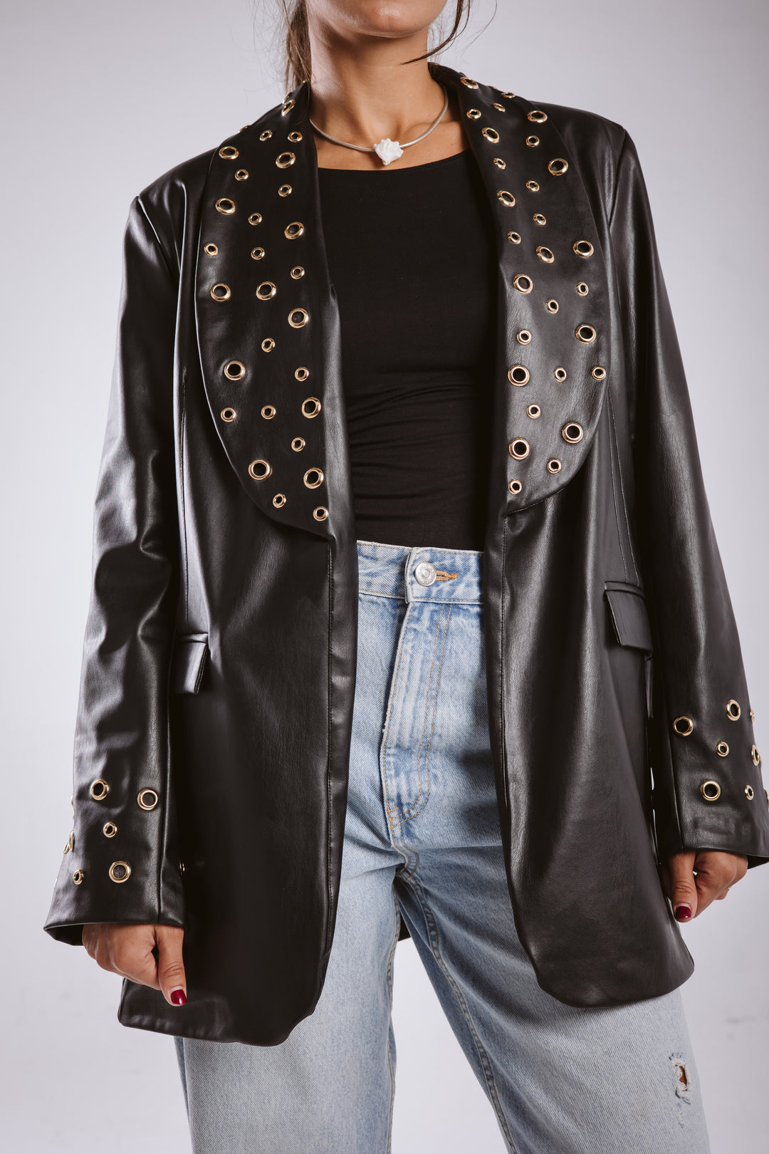 The Rebel Leather  Blazer