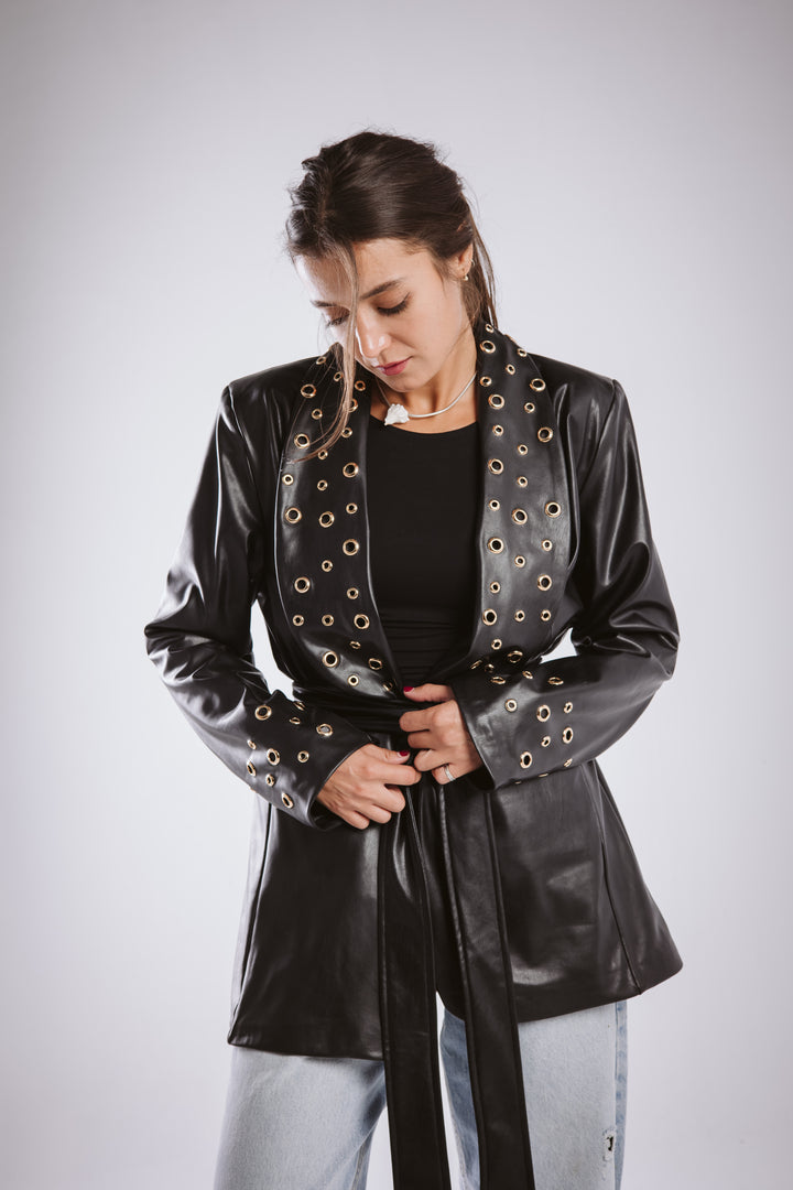 The Rebel Leather  Blazer