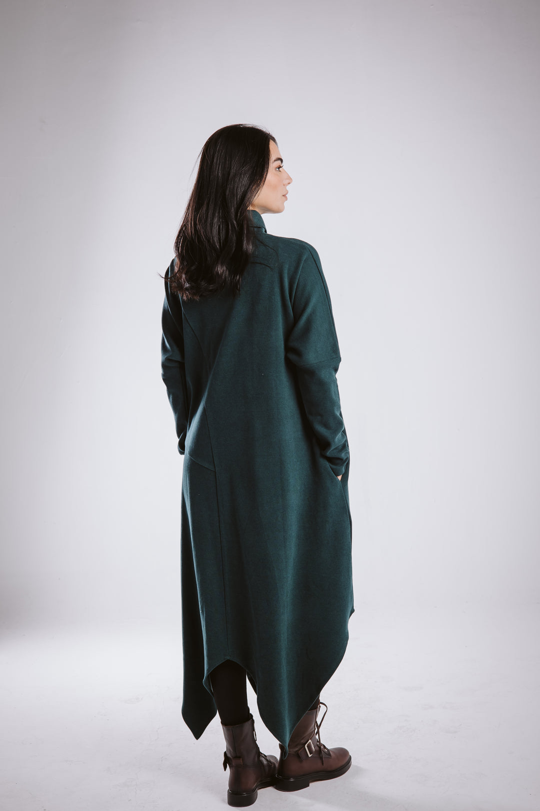 Winter asymmetrical dress