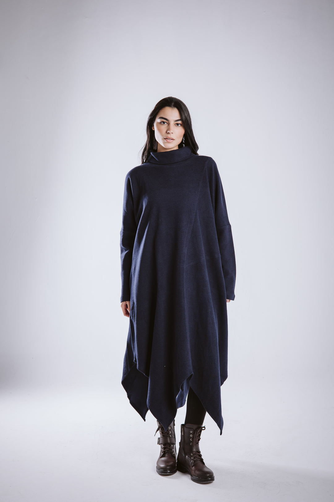 Winter asymmetrical dress