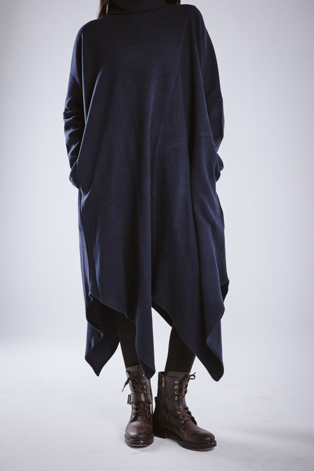 Winter asymmetrical dress