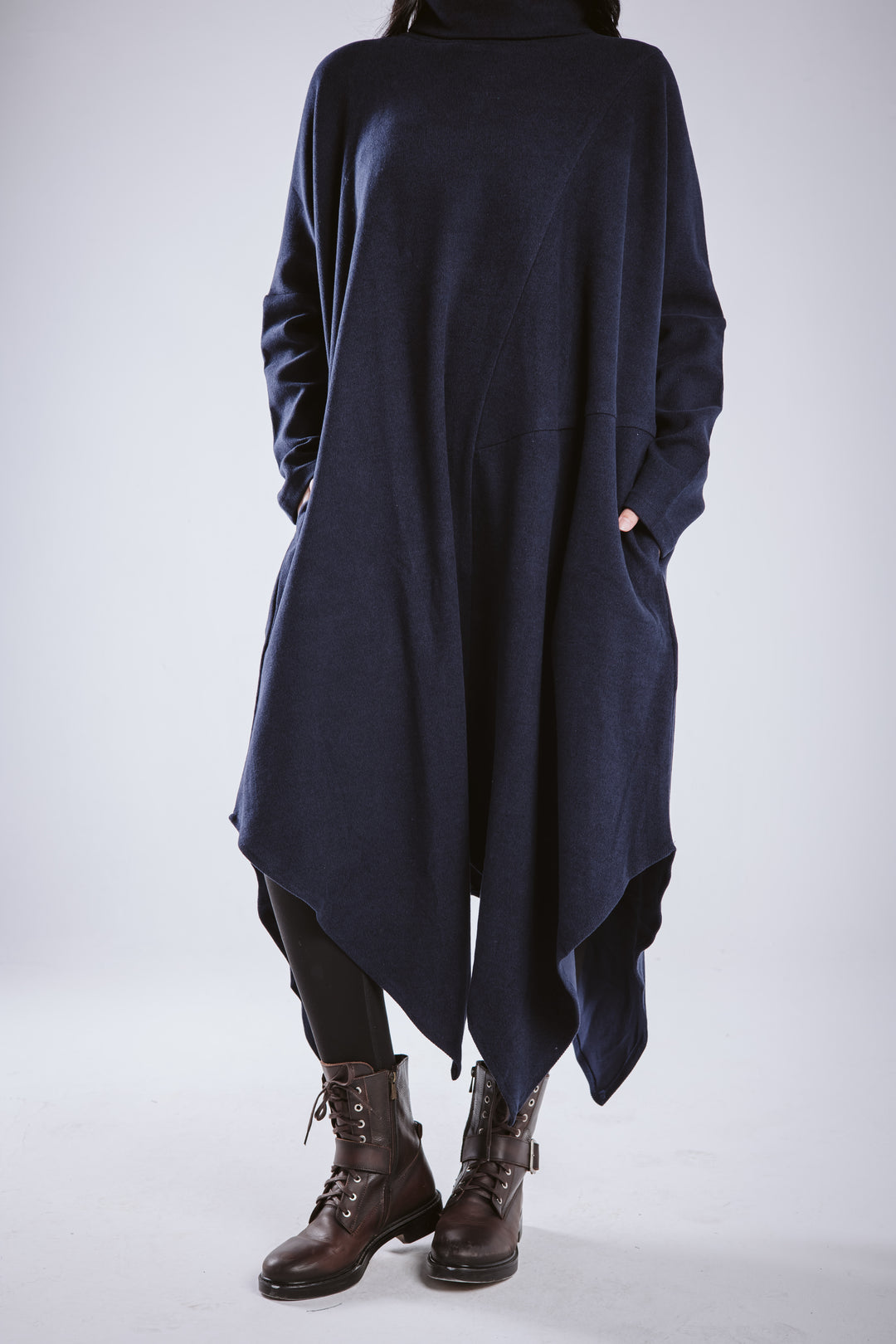 Winter asymmetrical dress