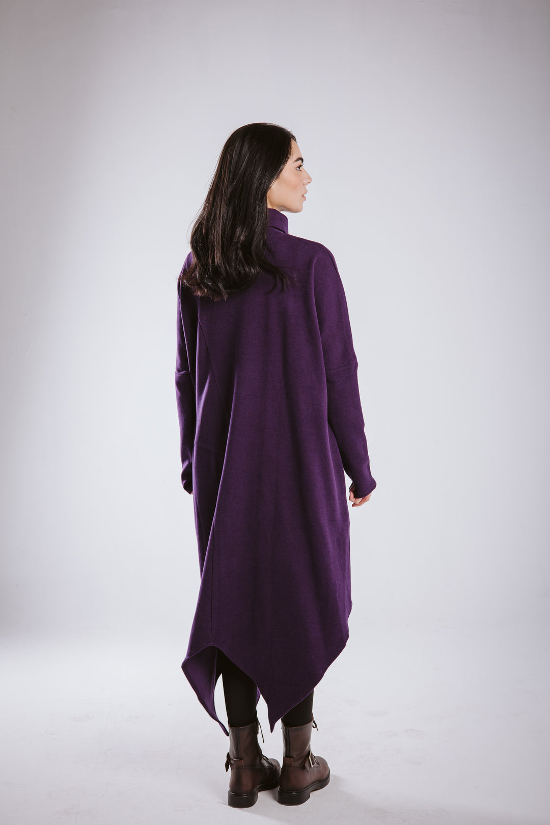 Winter asymmetrical dress