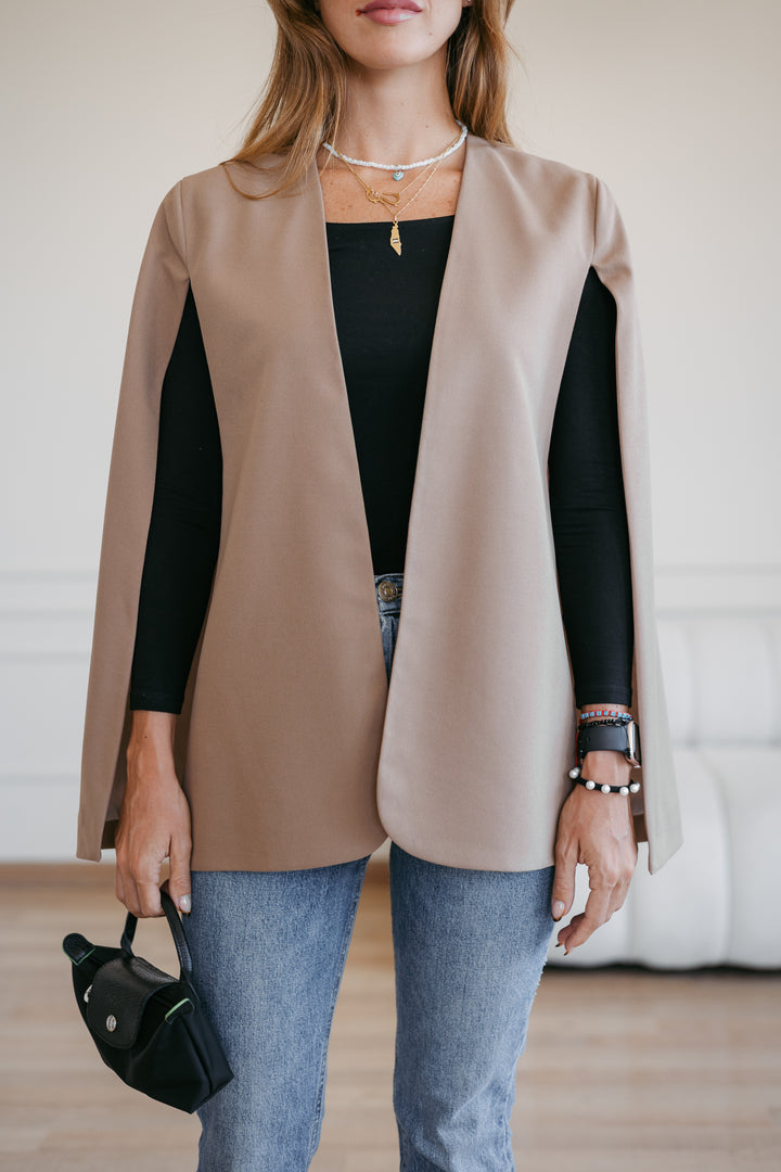 Cut out formal cape