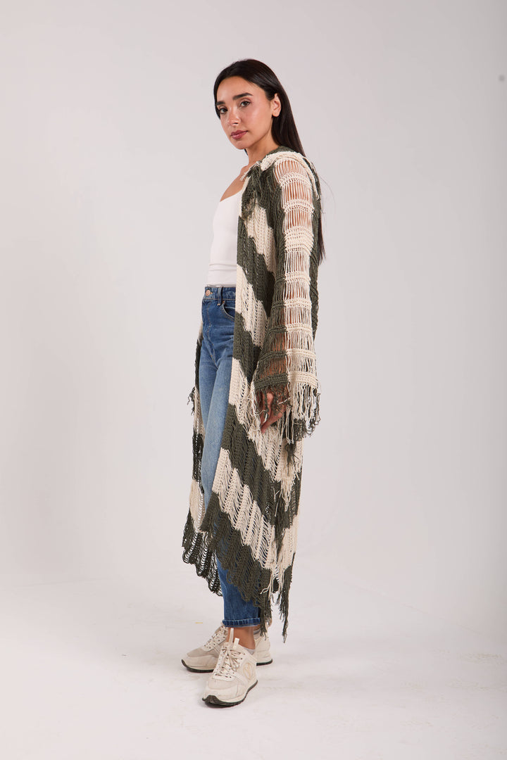 Serenity Handwoven Fringe Cardigan