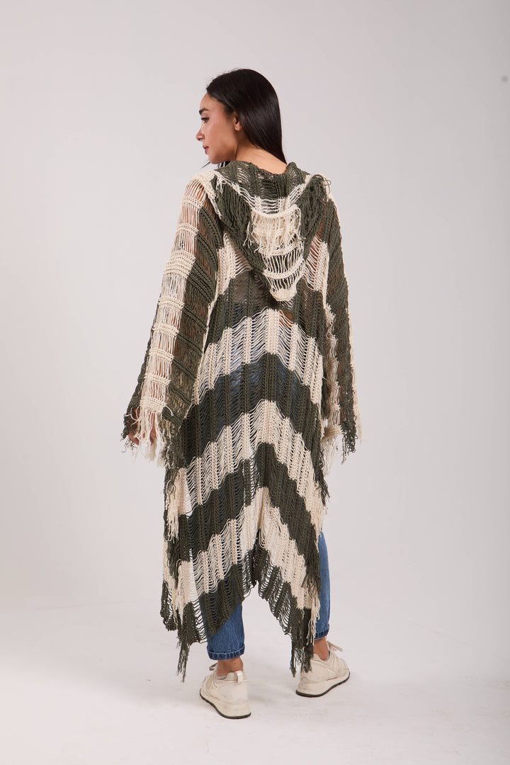 Serenity Handwoven Fringe Cardigan