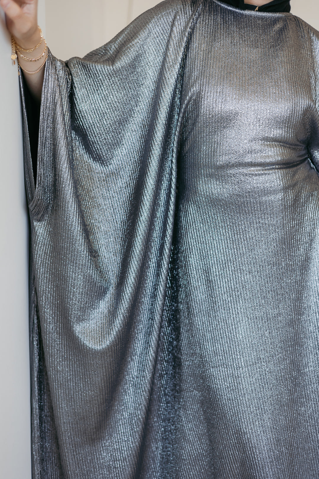 The shimmery dress