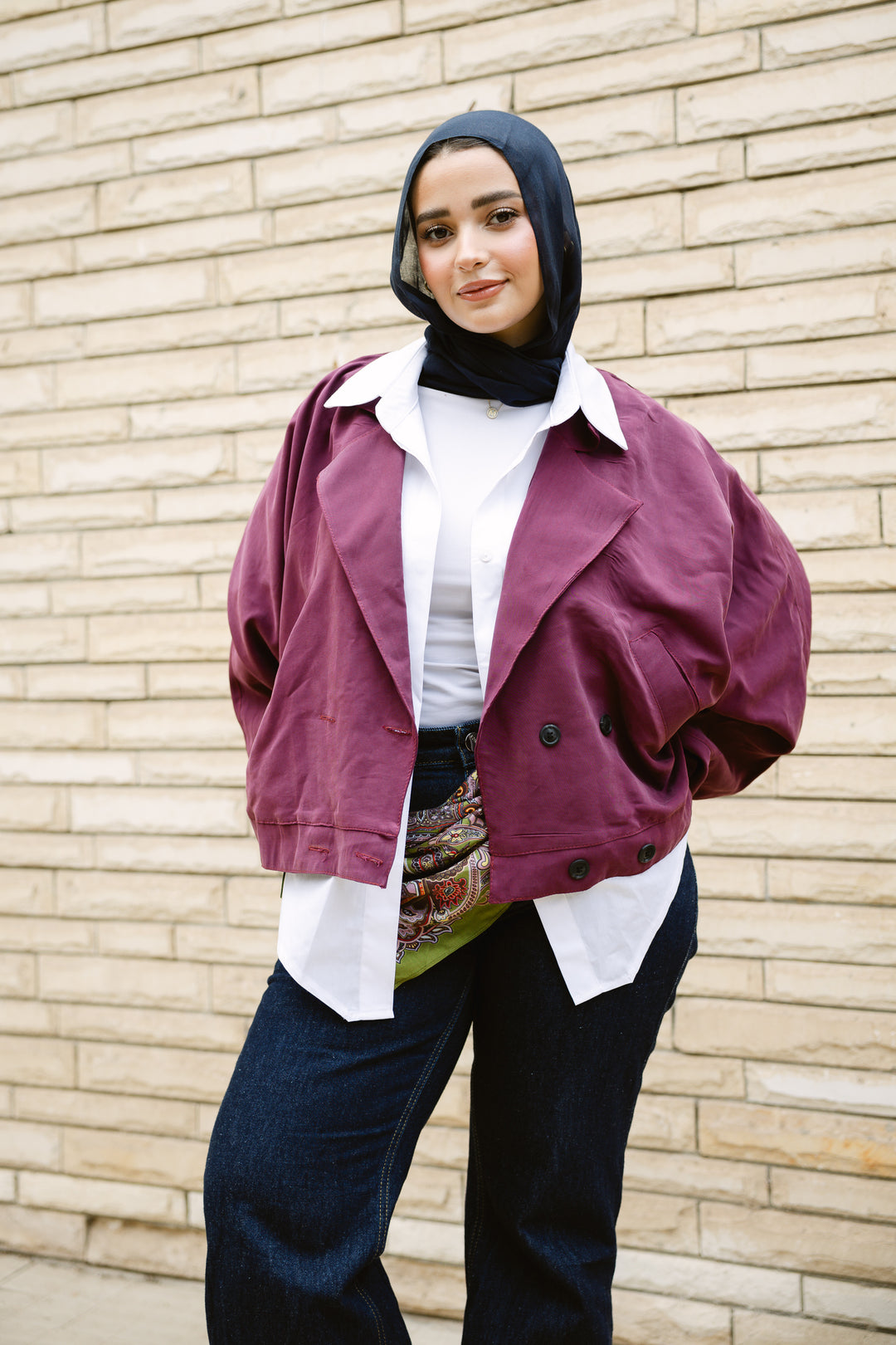 Oversized Buttoned Jacket