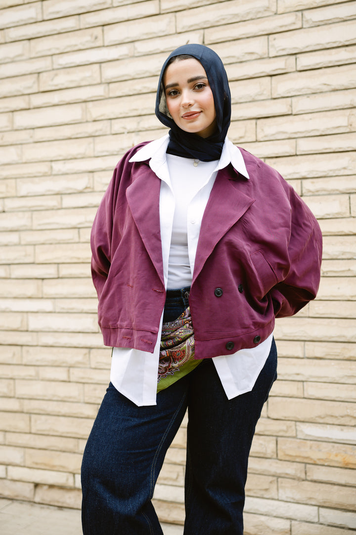 Oversized Buttoned Jacket