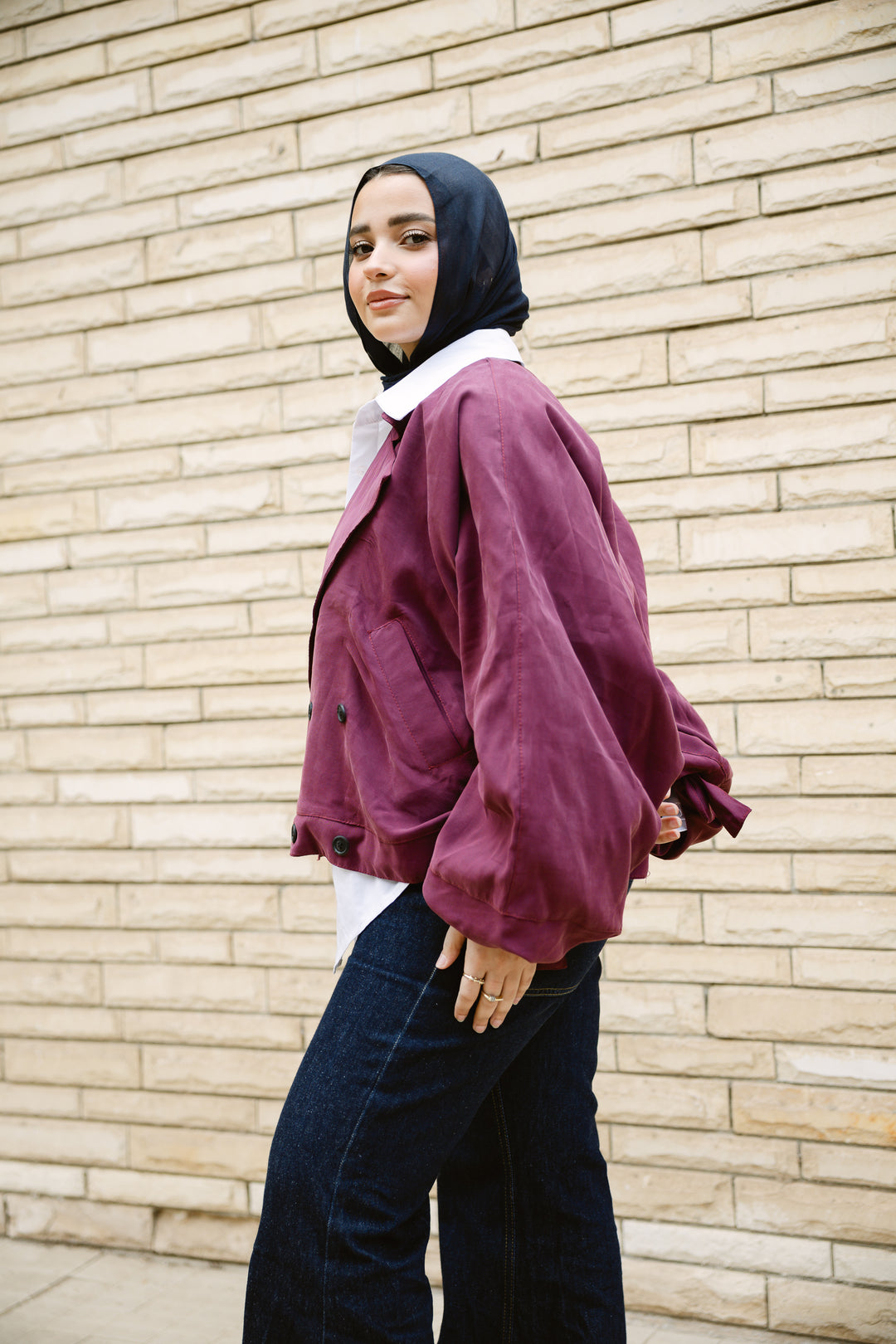 Oversized Buttoned Jacket