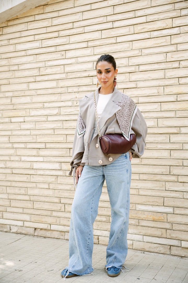 Oversized Buttoned Jacket
