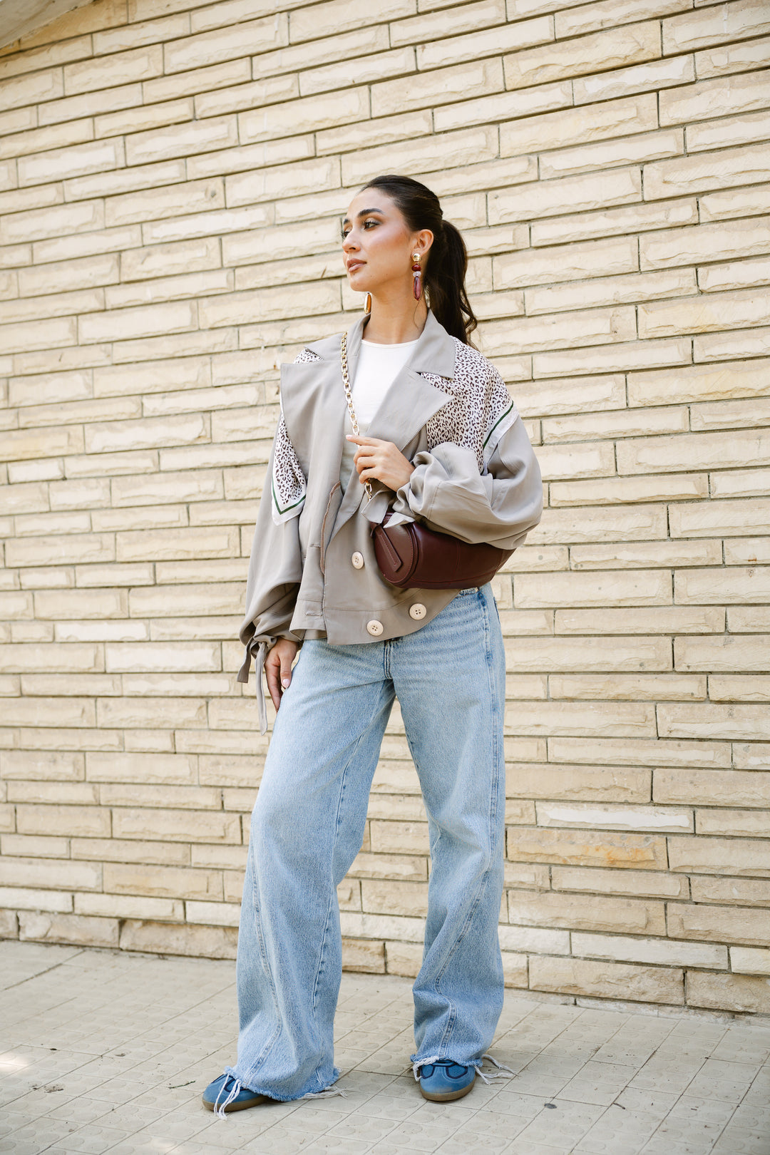 Oversized Buttoned Jacket