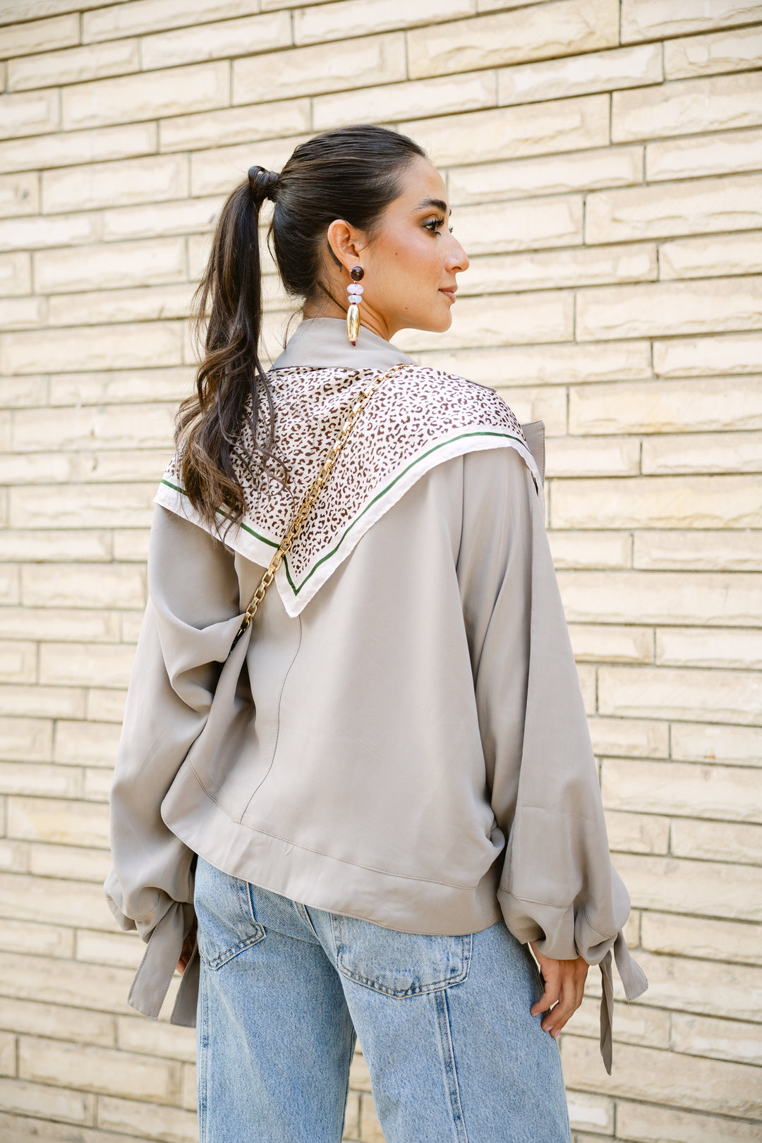 Oversized Buttoned Jacket