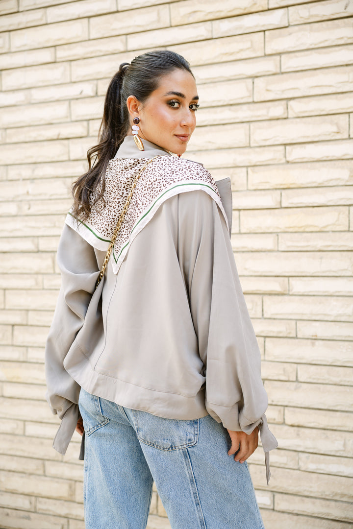 Oversized Buttoned Jacket