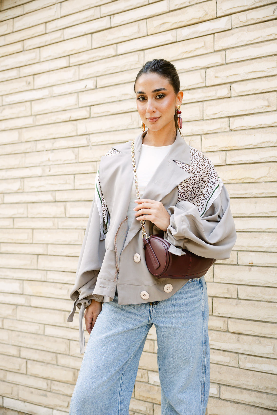 Oversized Buttoned Jacket
