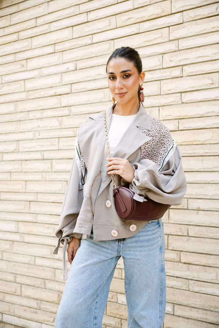 Oversized Buttoned Jacket