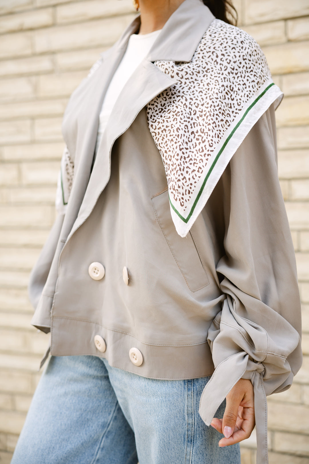 Oversized Buttoned Jacket