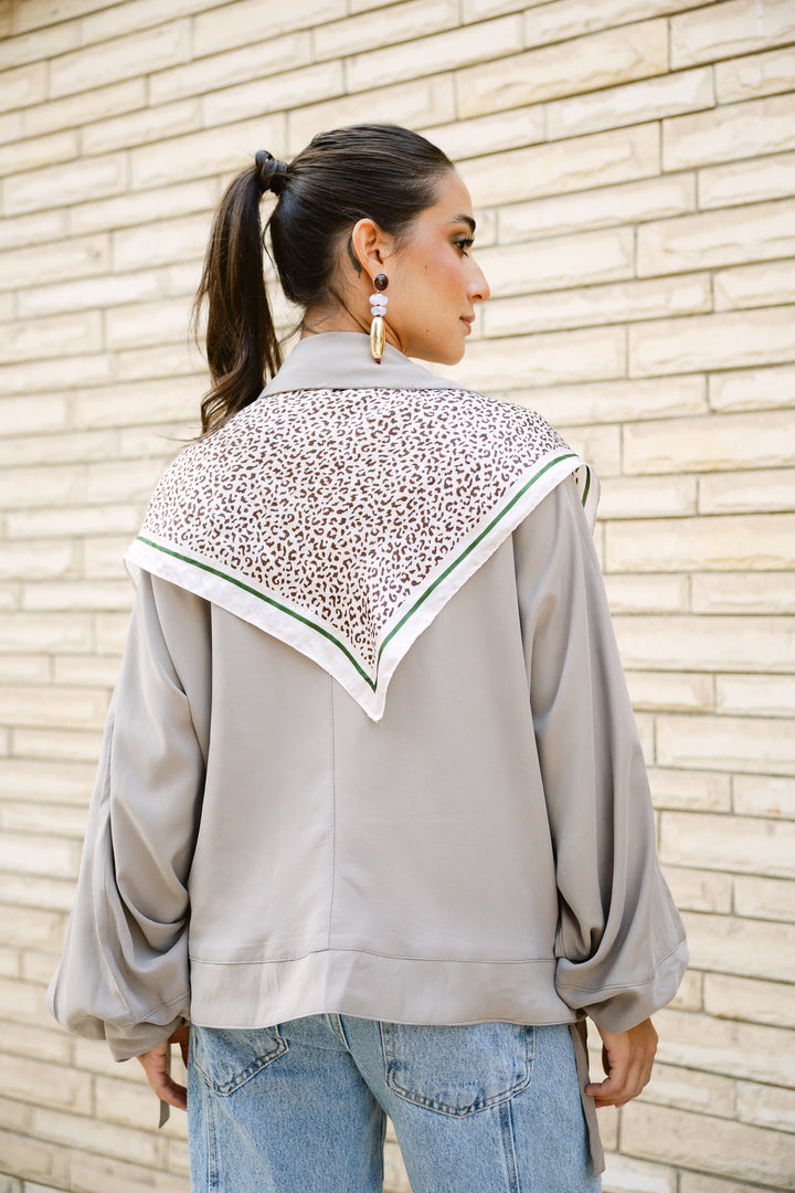 Oversized Buttoned Jacket