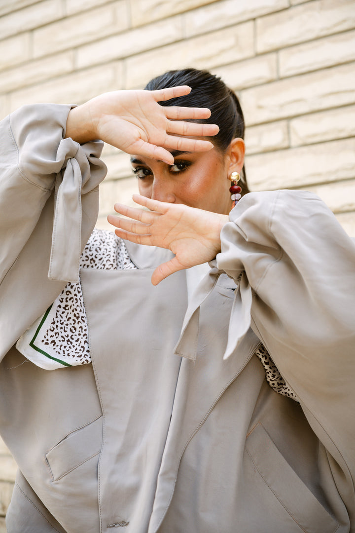 Oversized Buttoned Jacket