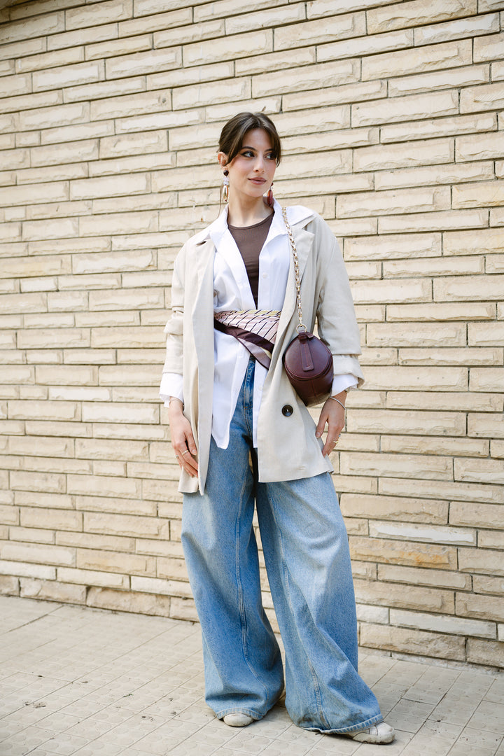 The Buttoned Slits Blazer