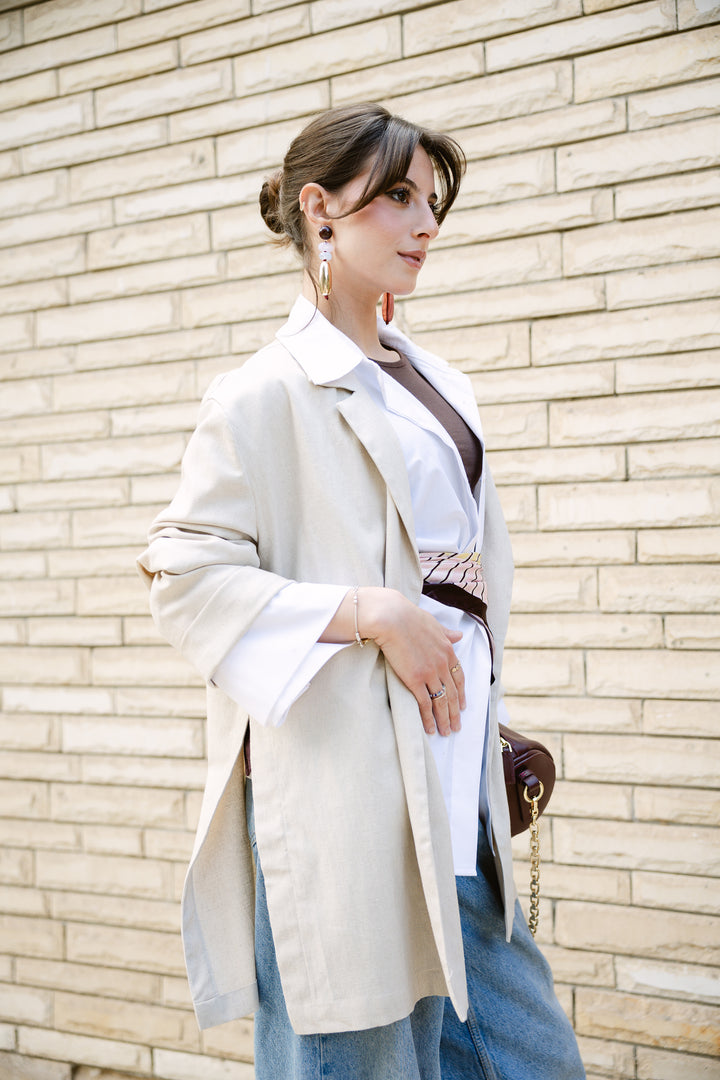 The Buttoned Slits Blazer