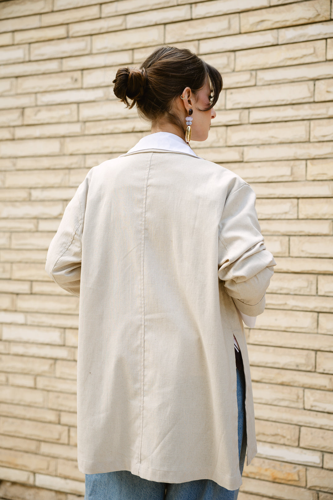 The Buttoned Slits Blazer