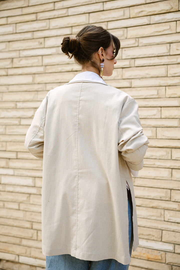 The Buttoned Slits Blazer