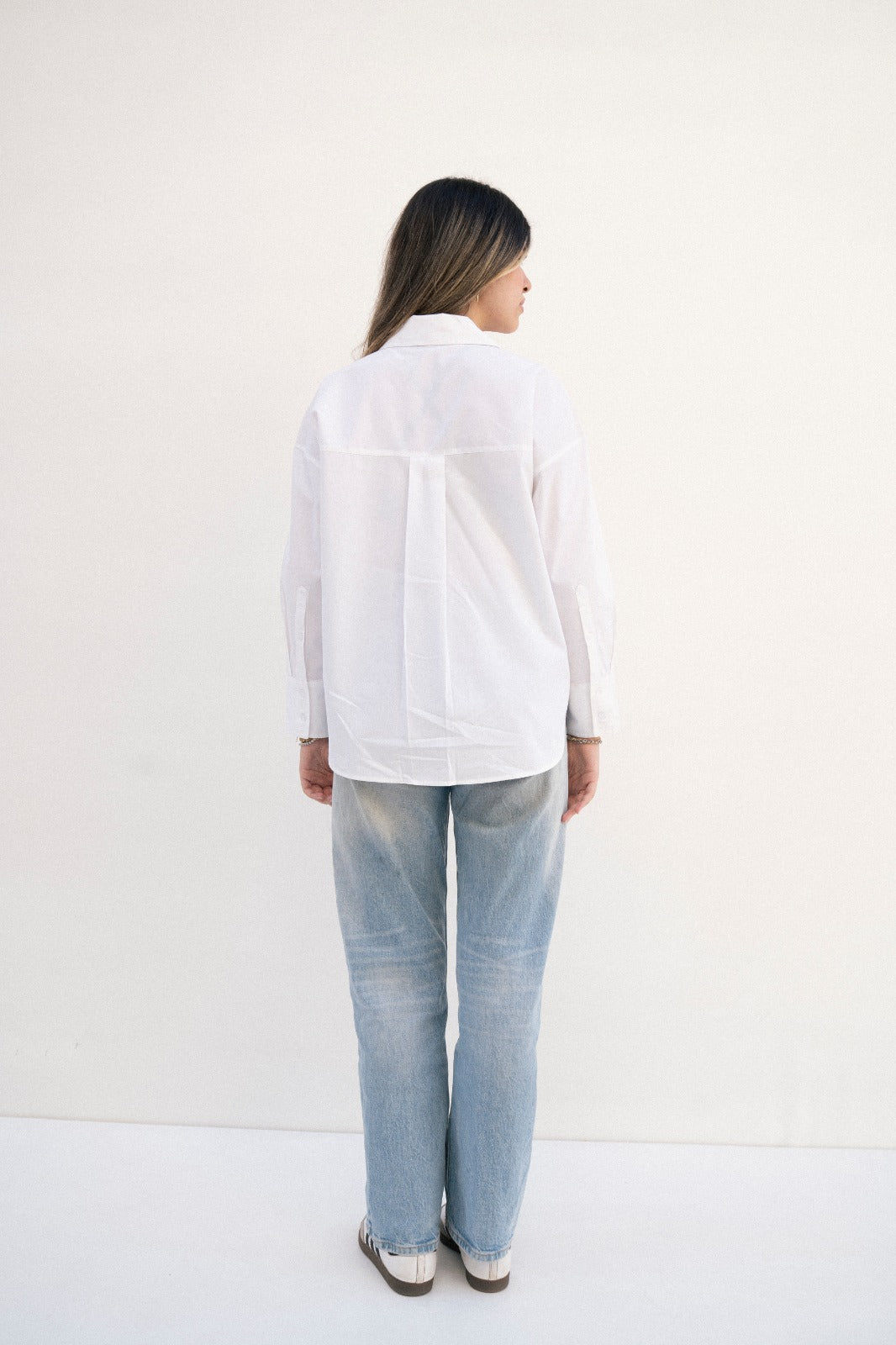 White poplin shirt