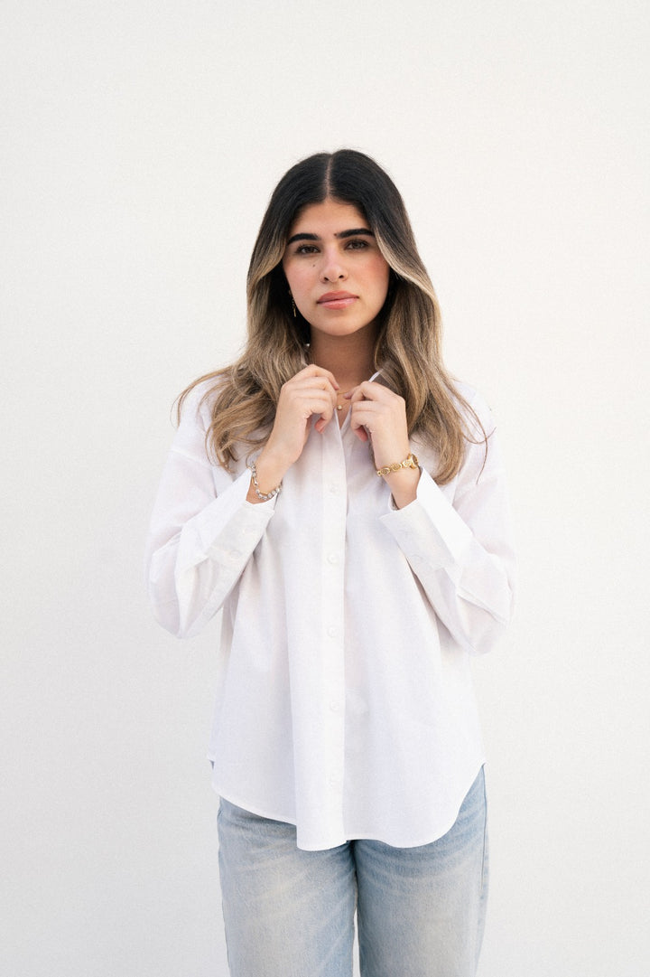 White poplin shirt