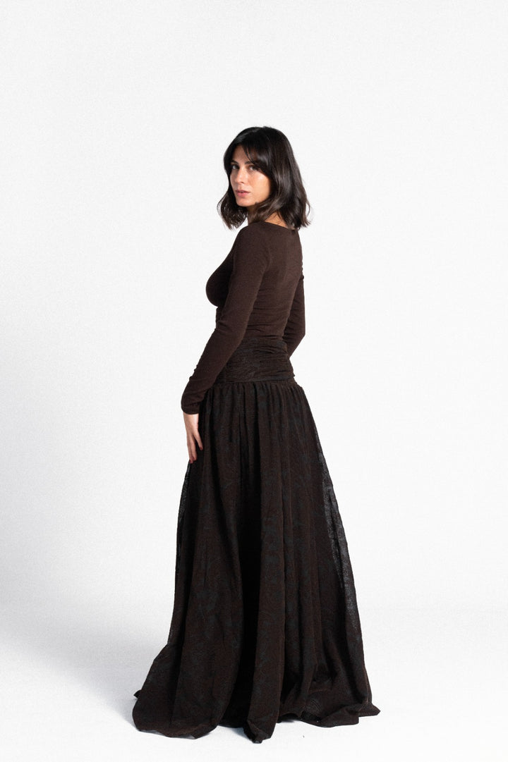 The Tulle Tie Skirt - Black