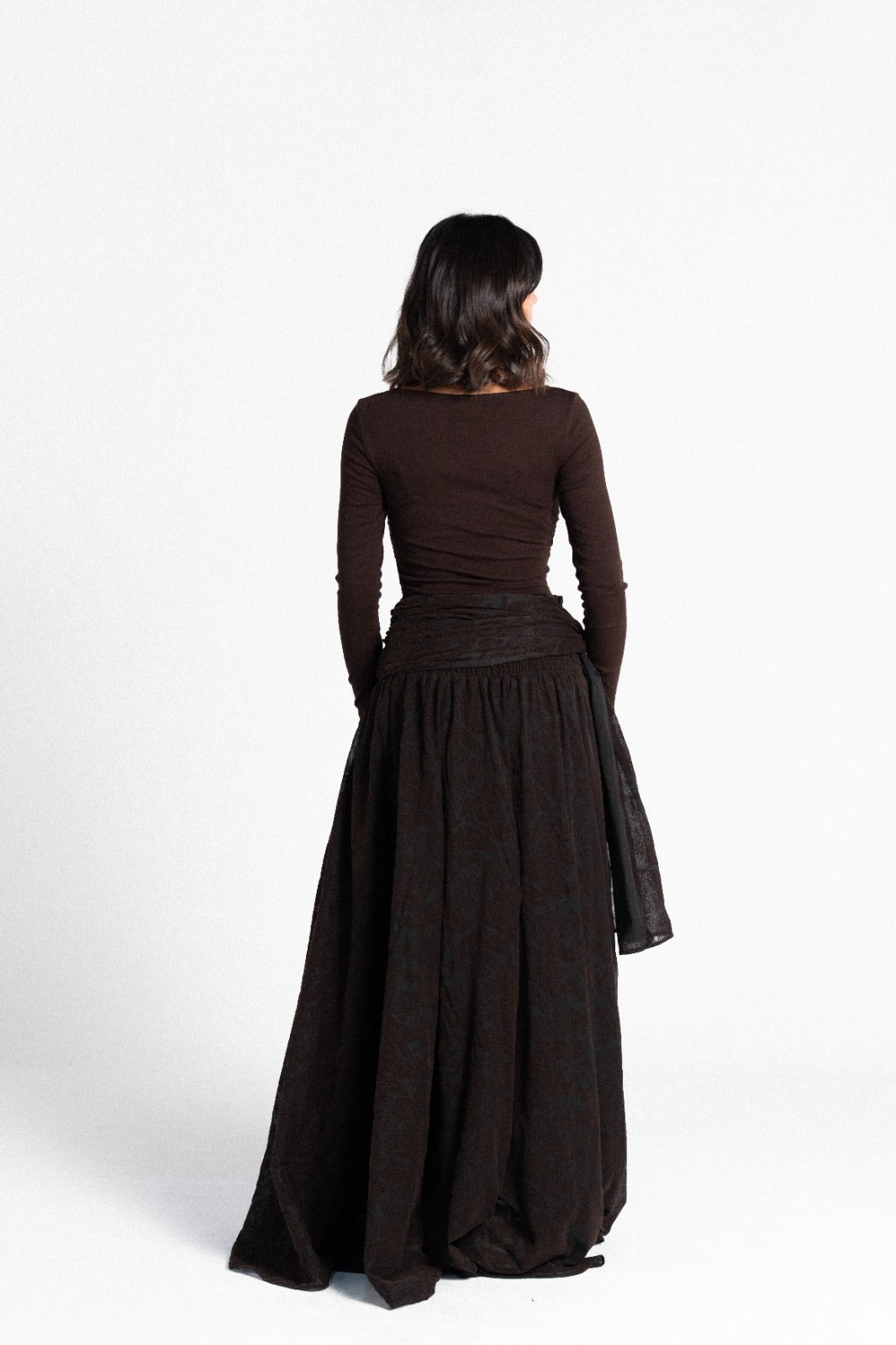 The Tulle Tie Skirt - Black