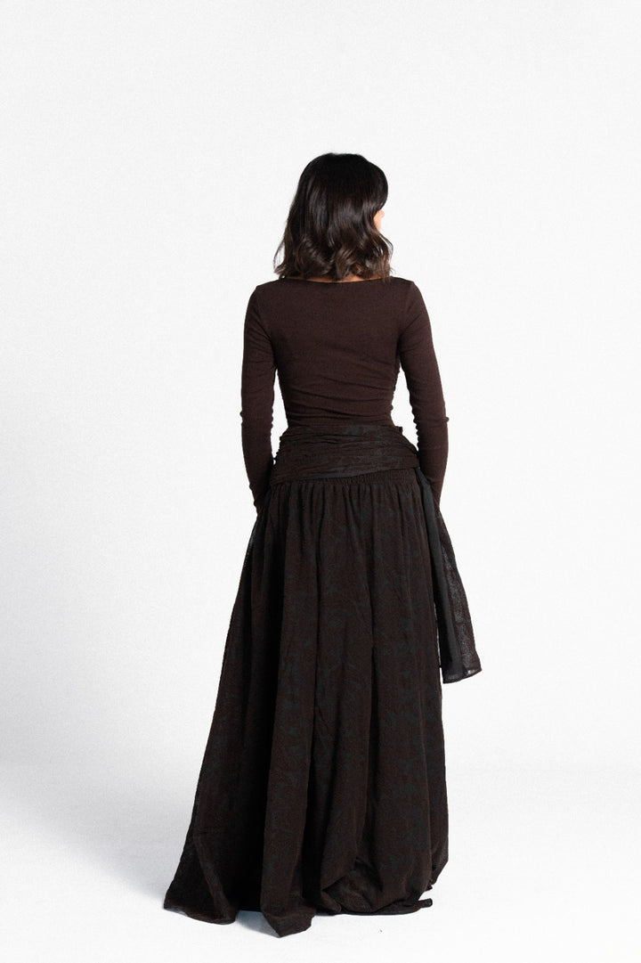 The Tulle Tie Skirt - Black