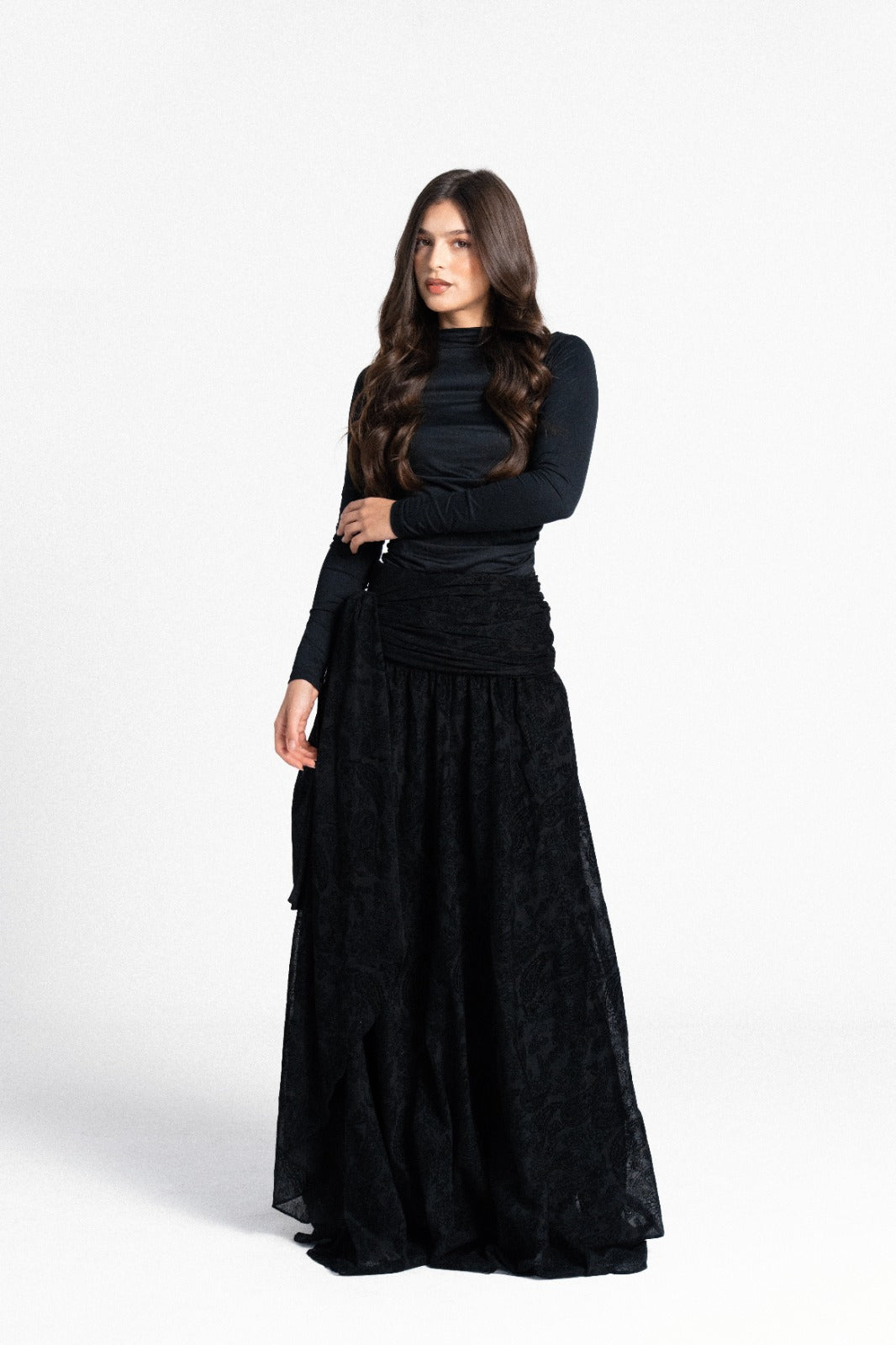 The Tulle Tie Skirt - Black