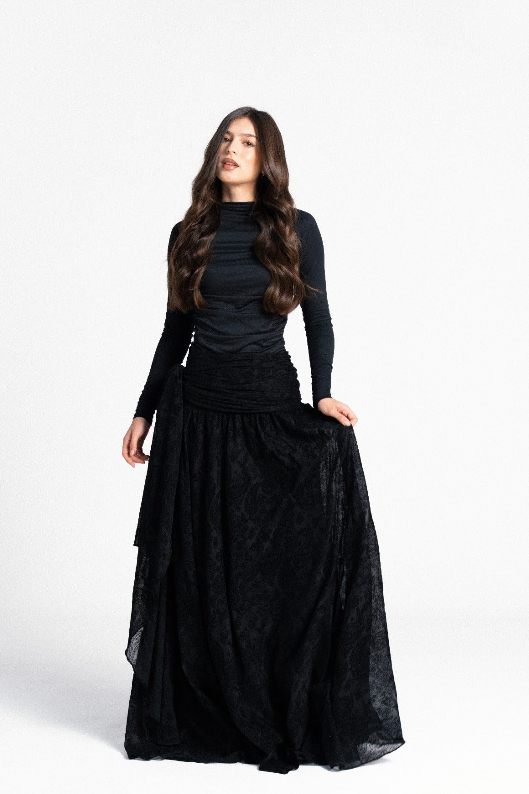 The Tulle Tie Skirt - Black