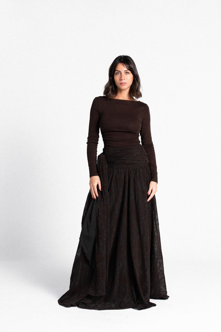 The Tulle Tie Skirt - Black