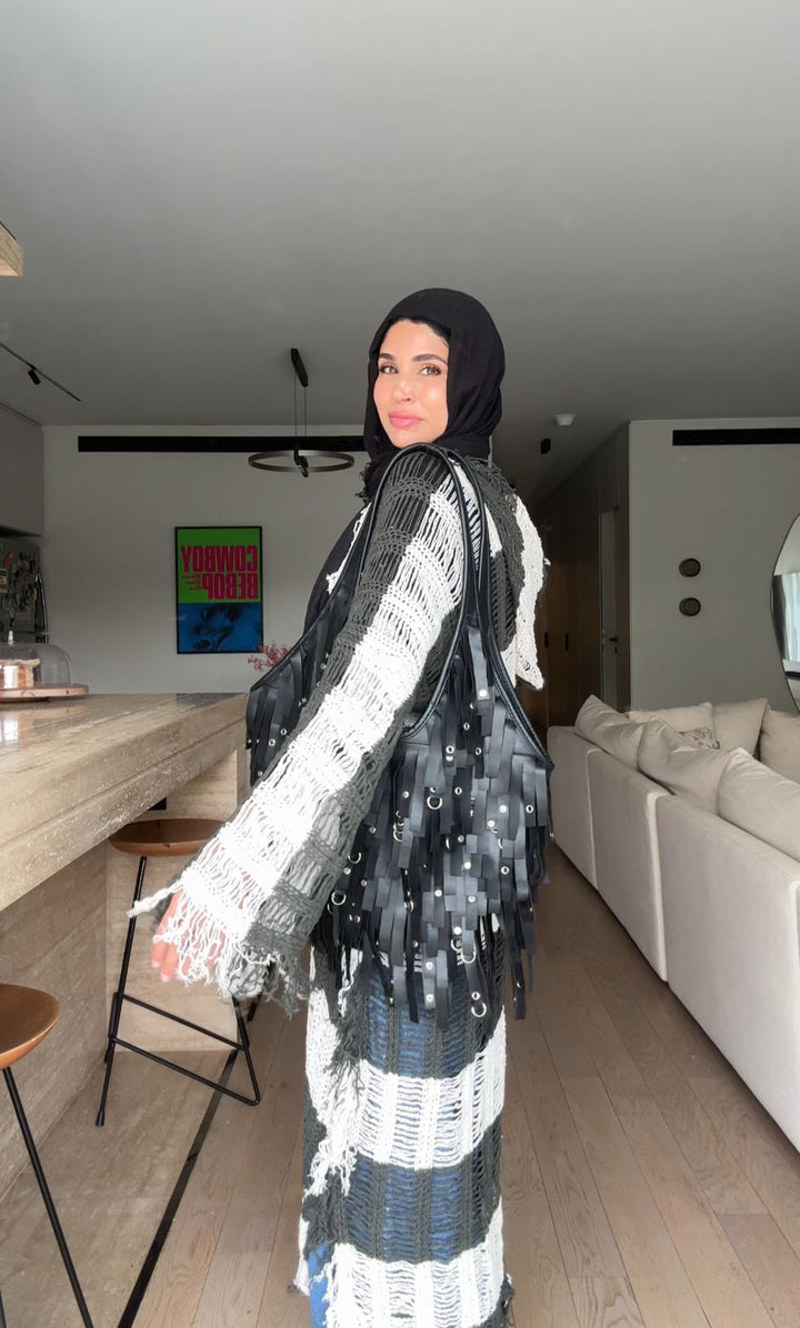 Serenity Handwoven Fringe Cardigan