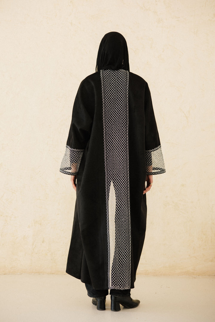 Suede Mesh Kaftan