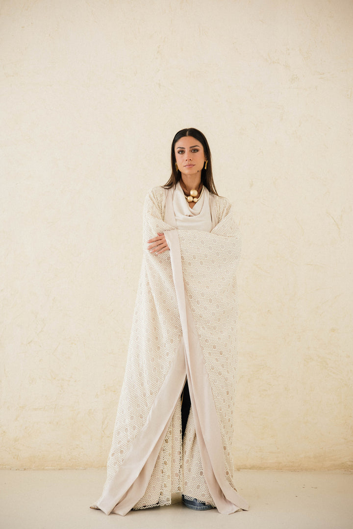 Fully Lined Net Kaftan
